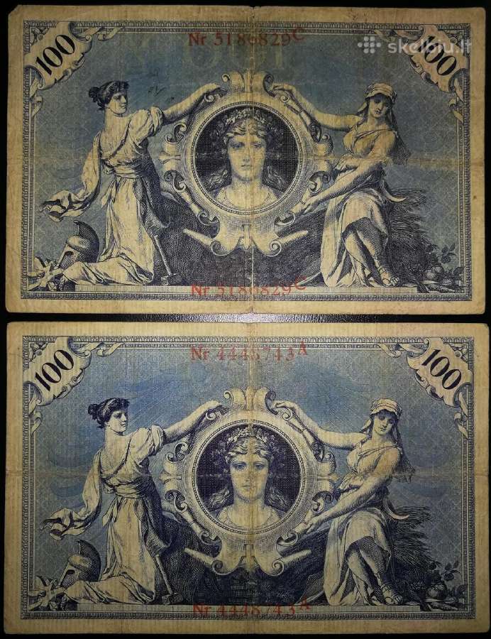 100 Vokietijos markių. 1903m. 2vnt.