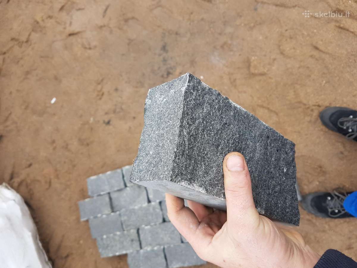 Granitinės trinkelės,"pieštukas",gabro,20x10x5 cm. - nuotraukos Nr. 4