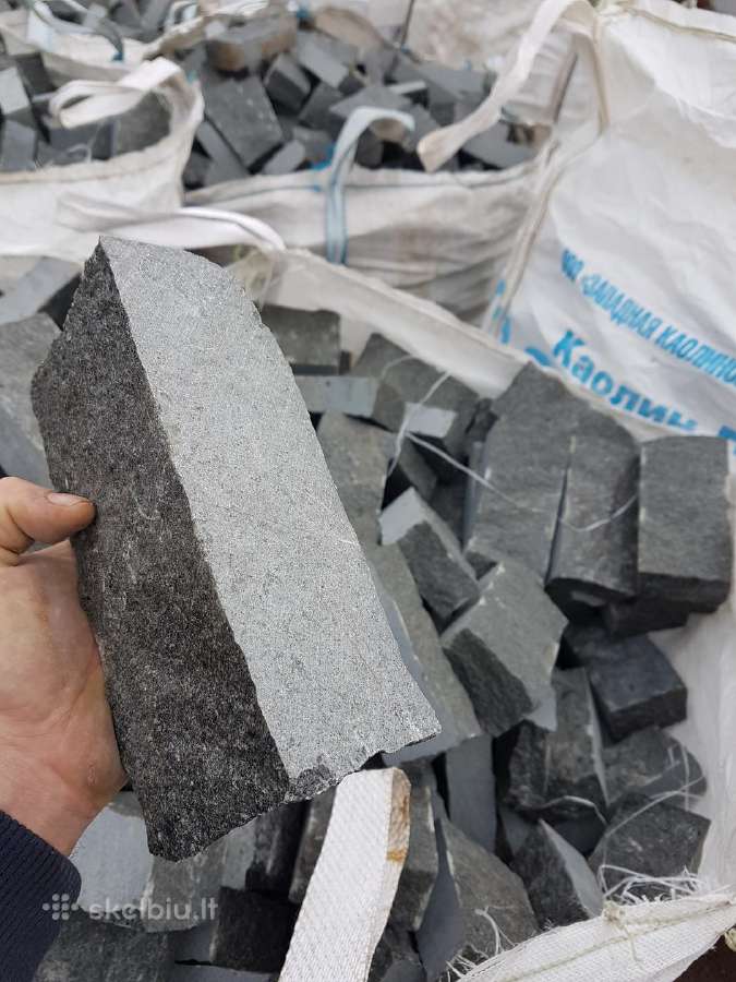 Granitinės trinkelės,"pieštukas",gabro,20x10x5 cm. - nuotraukos Nr. 7