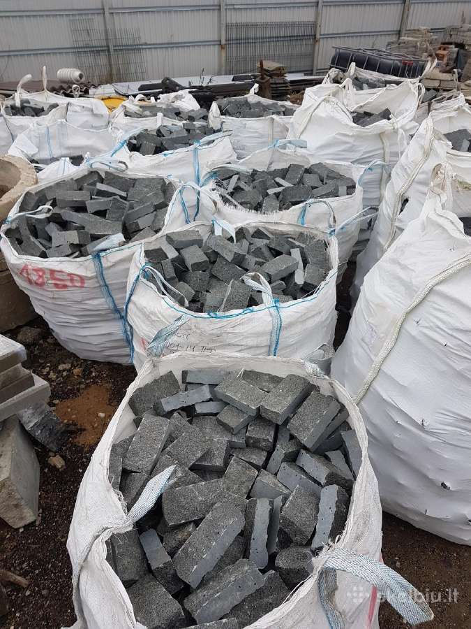 Granitinės trinkelės,"pieštukas",gabro,20x10x5 cm. - nuotraukos Nr. 15