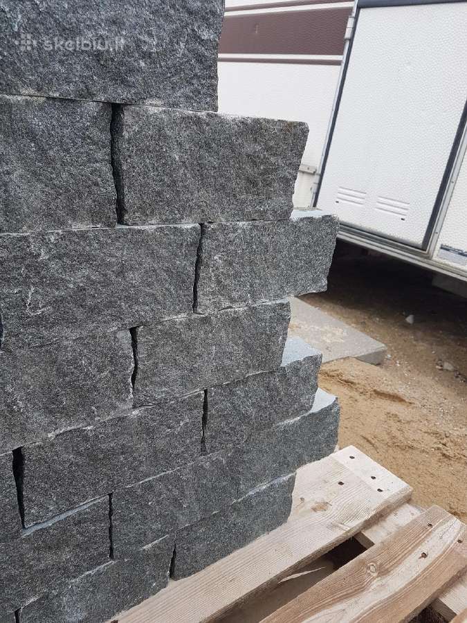 Granitinės trinkelės,"pieštukas",gabro,20x10x5 cm. - nuotraukos Nr. 10