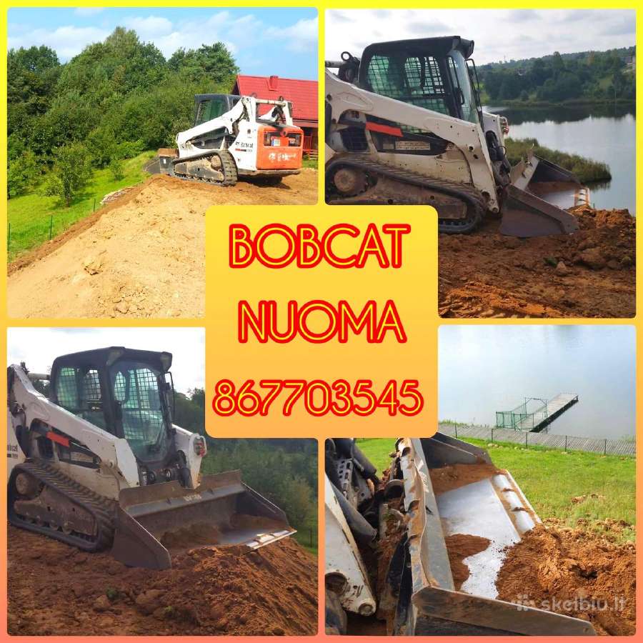 Bobcat ir mini ekskavatoriaus darbai
