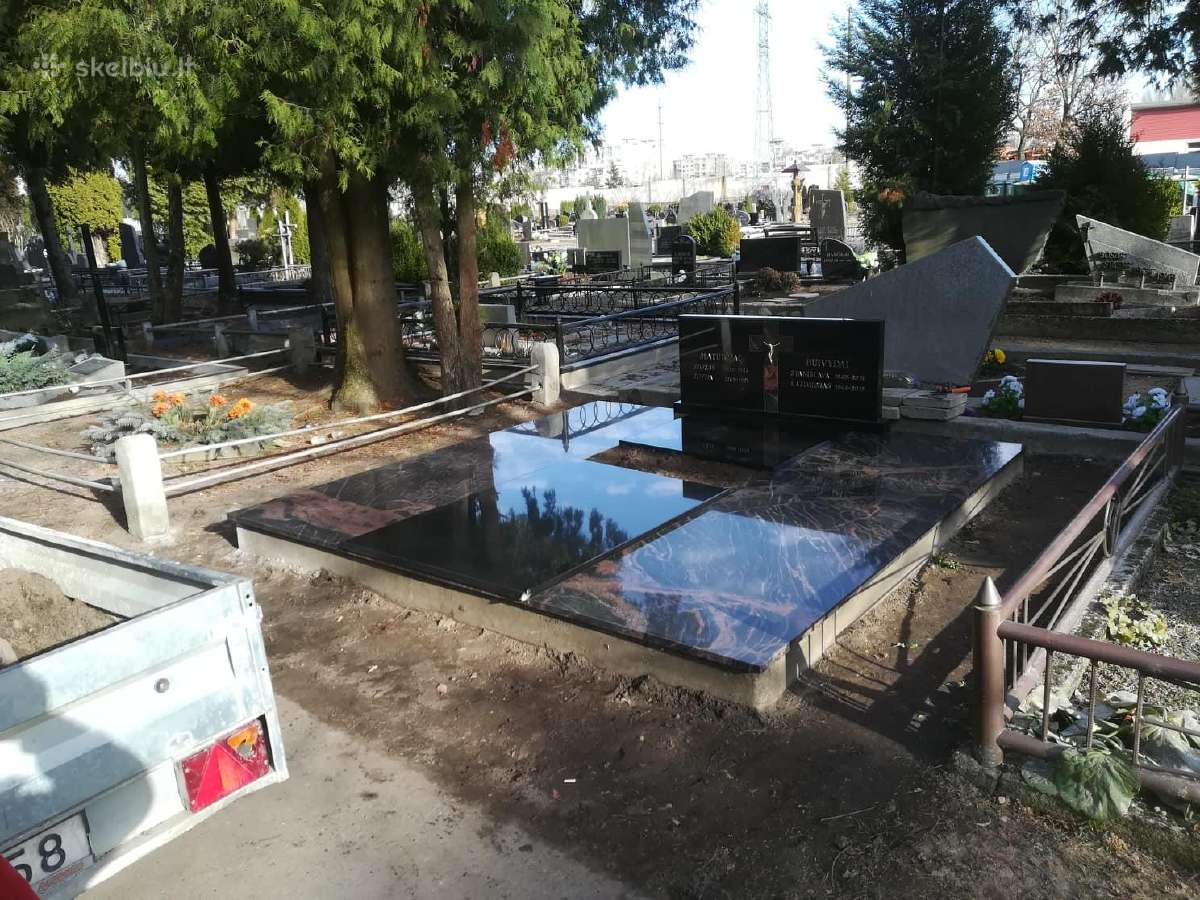 Kapų tvarkymas, paminklai, plokščių dengimas. - nuotraukos Nr. 18