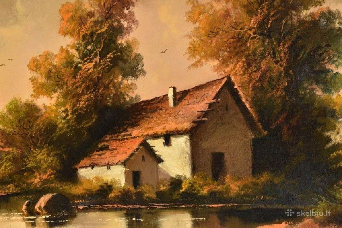 Tapytas paveikslas, aliejus ant drobės, parašas - nuotraukos Nr. 3