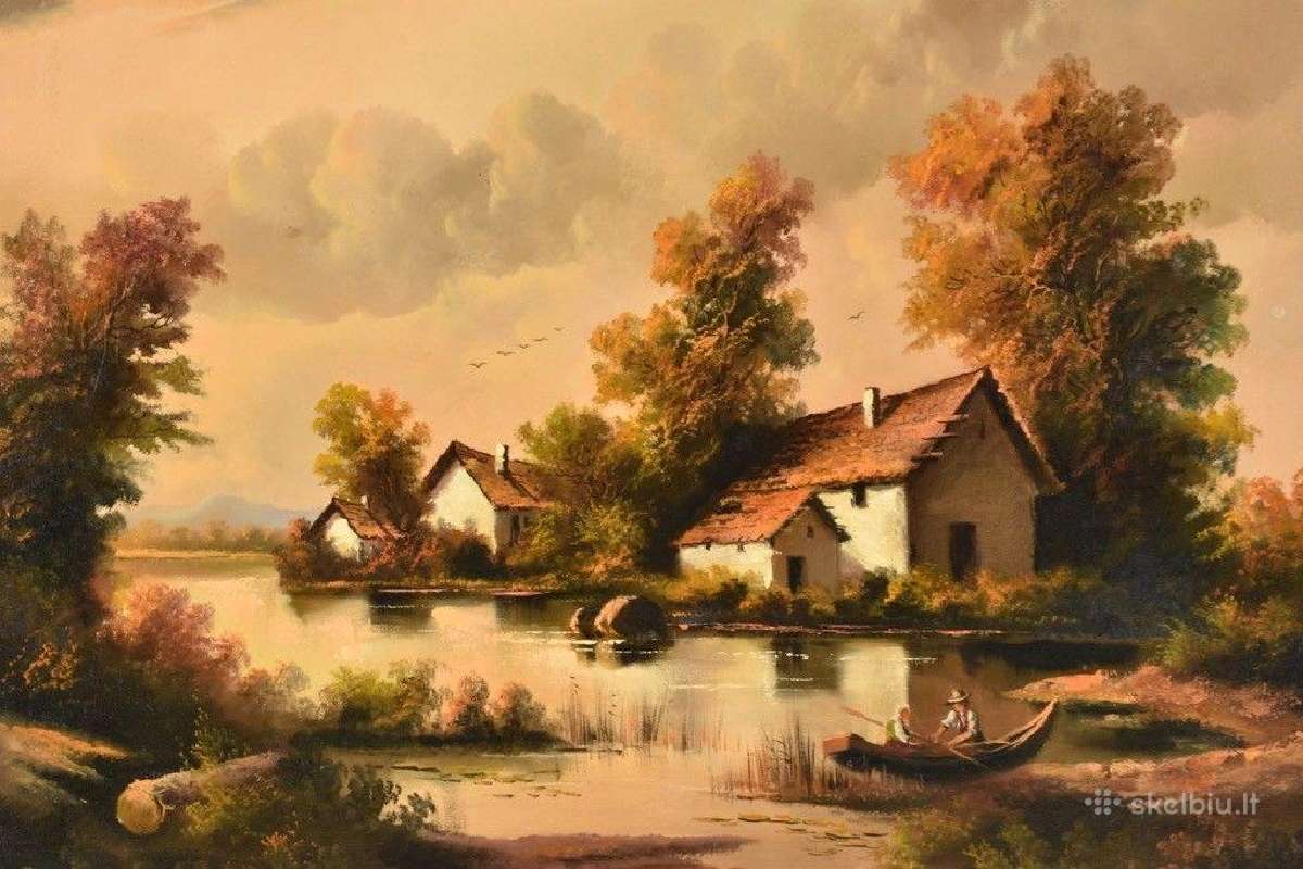 Tapytas paveikslas, aliejus ant drobės, parašas - nuotraukos Nr. 5