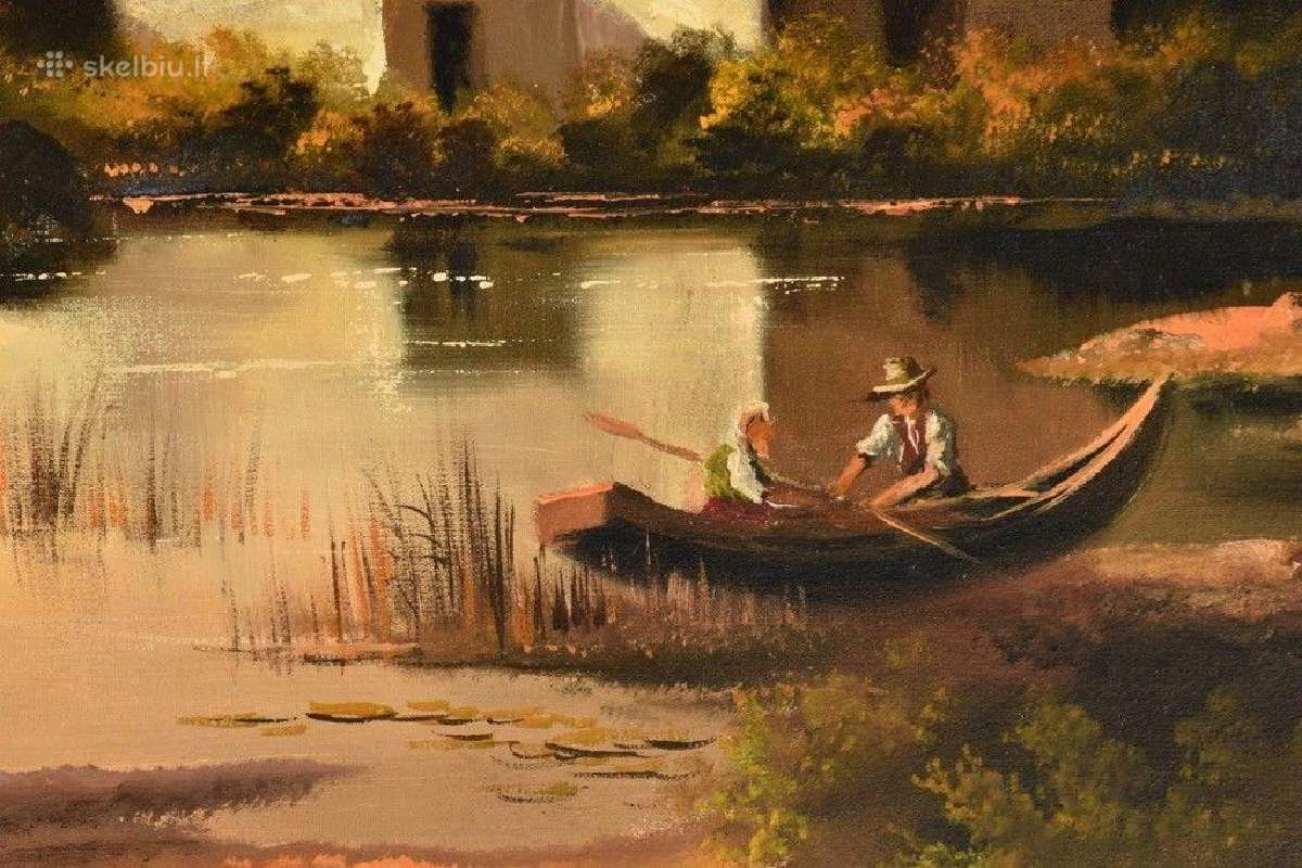 Tapytas paveikslas, aliejus ant drobės, parašas - nuotraukos Nr. 6