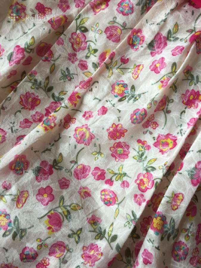 Plona suknytė su gėlytėm ir kaspinėliu 12m 80-86cm - nuotraukos Nr. 4