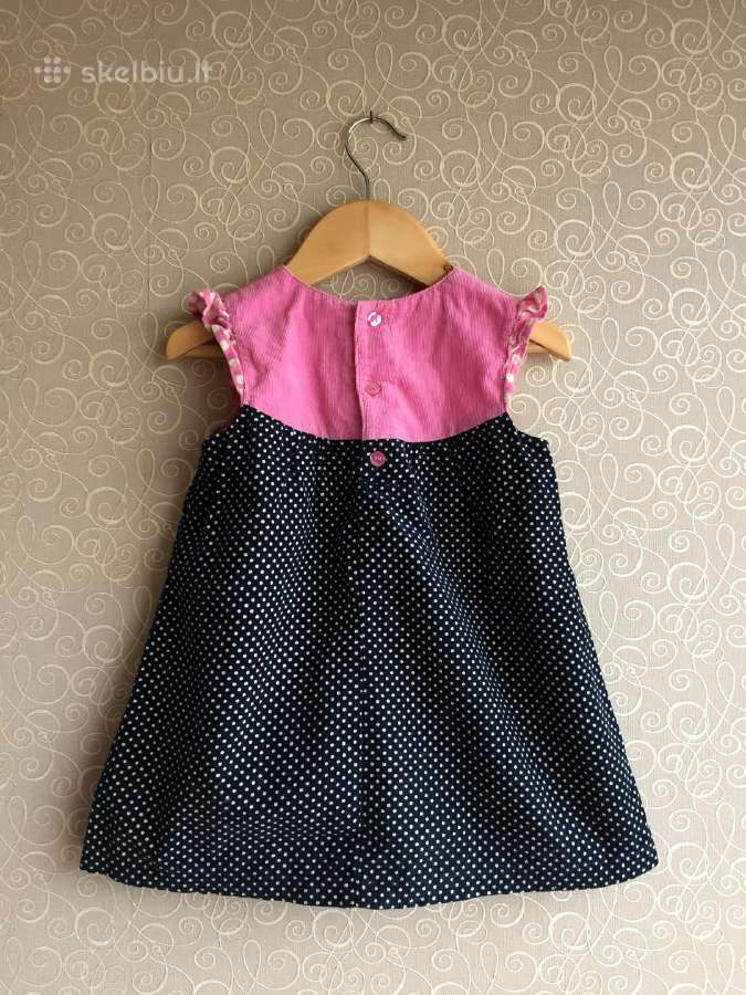 Plona suknytė su gėlytėm ir kaspinėliu 12m 80-86cm - nuotraukos Nr. 8