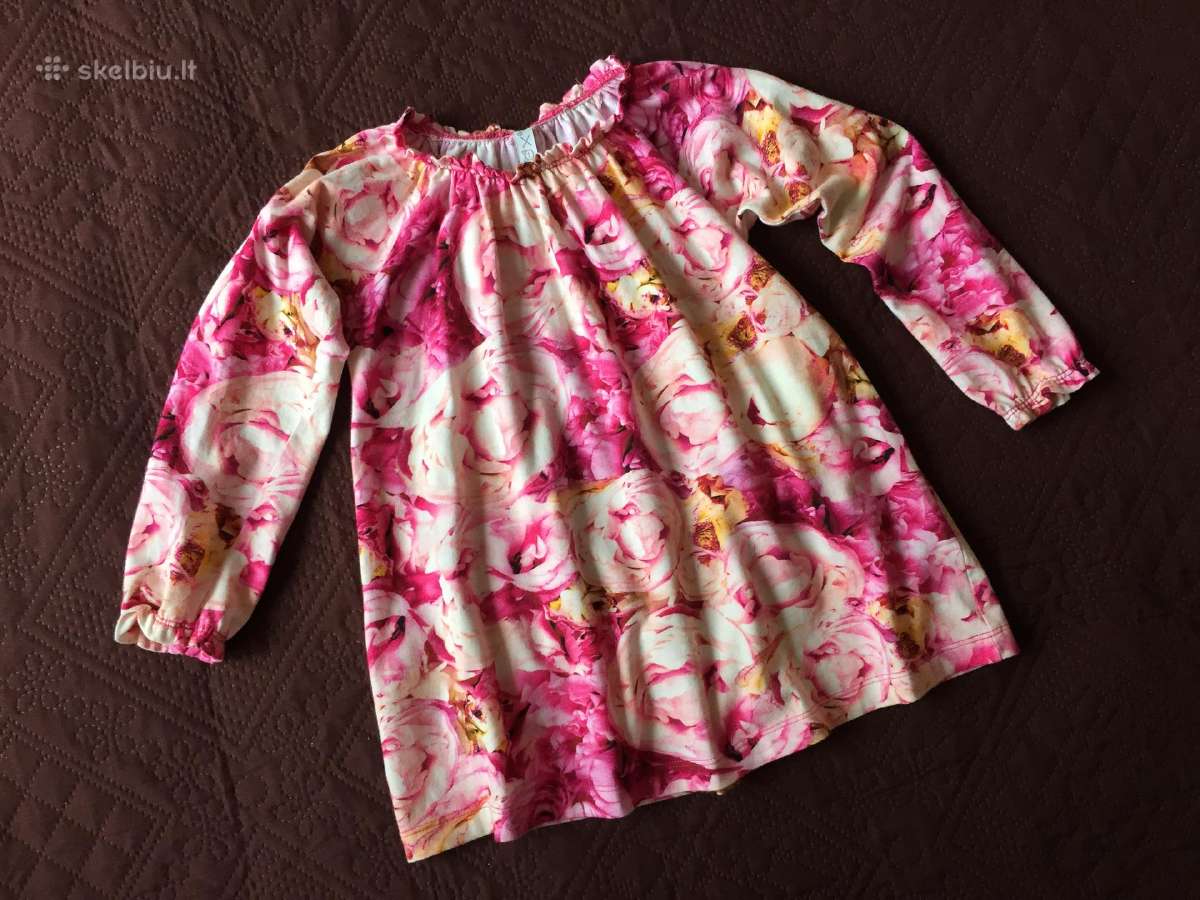 Suknelė - tunika Oxox su rožėm 3-4m 98-104cm - nuotraukos Nr. 4