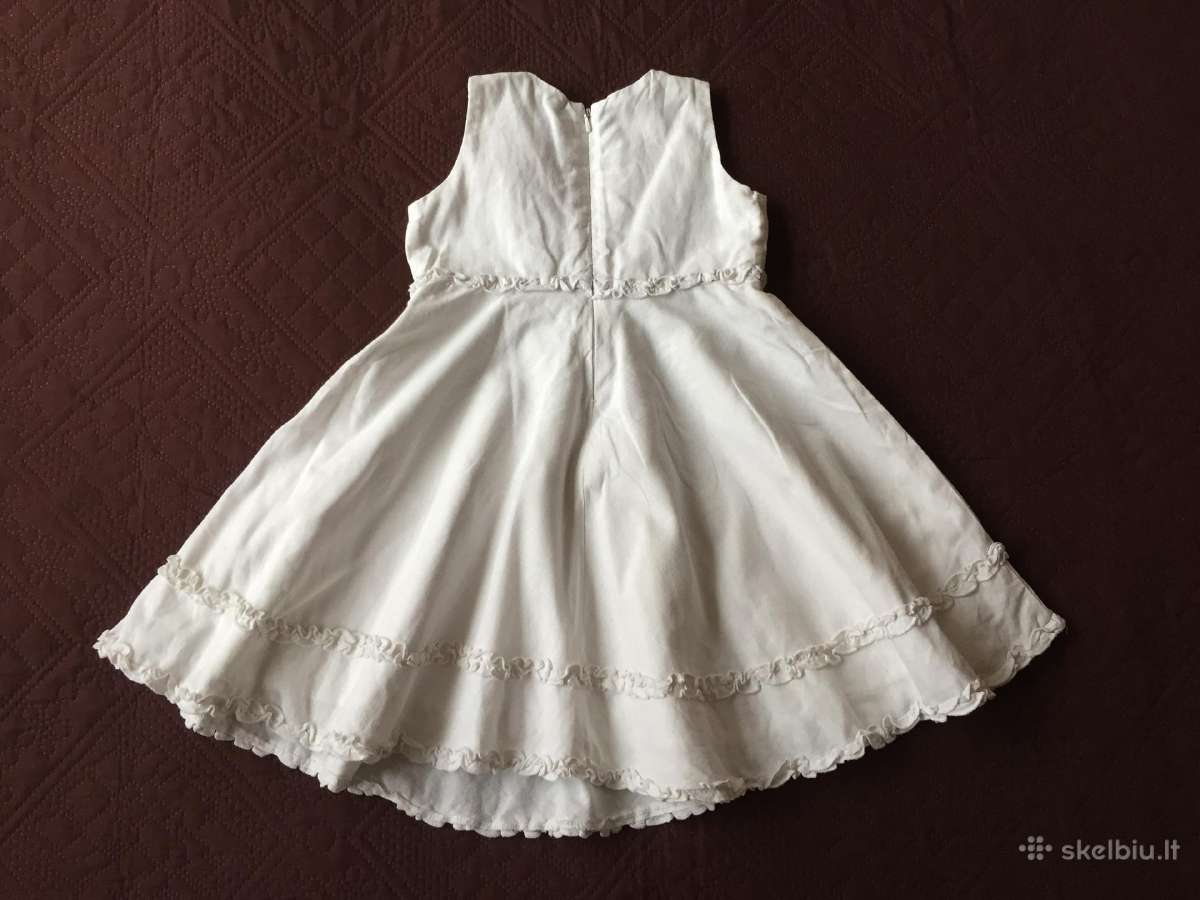 Balta lininė suknelė Vetbaudet 3m 92-98cm - nuotraukos Nr. 2