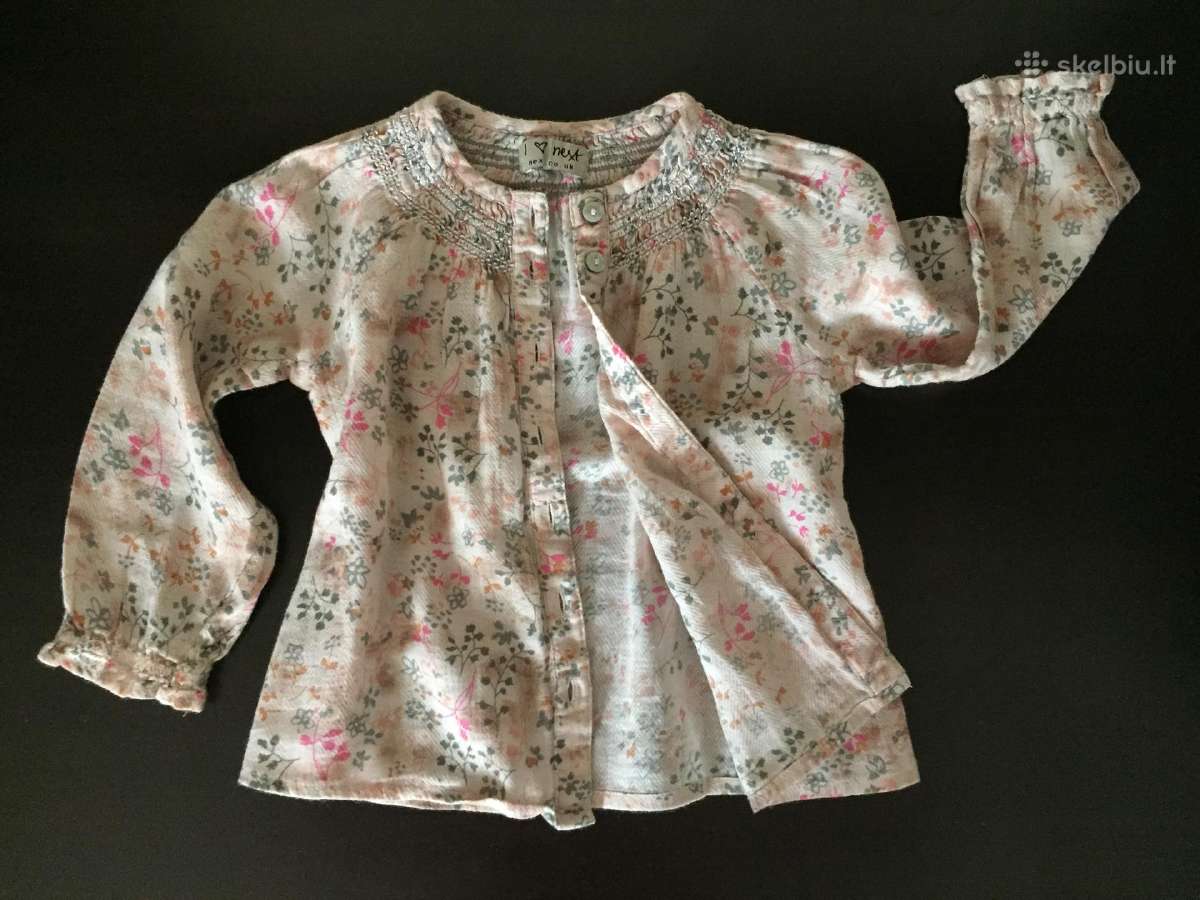 Next marškinėliai su gėlytėm 1,5-2m 92cm - nuotraukos Nr. 4