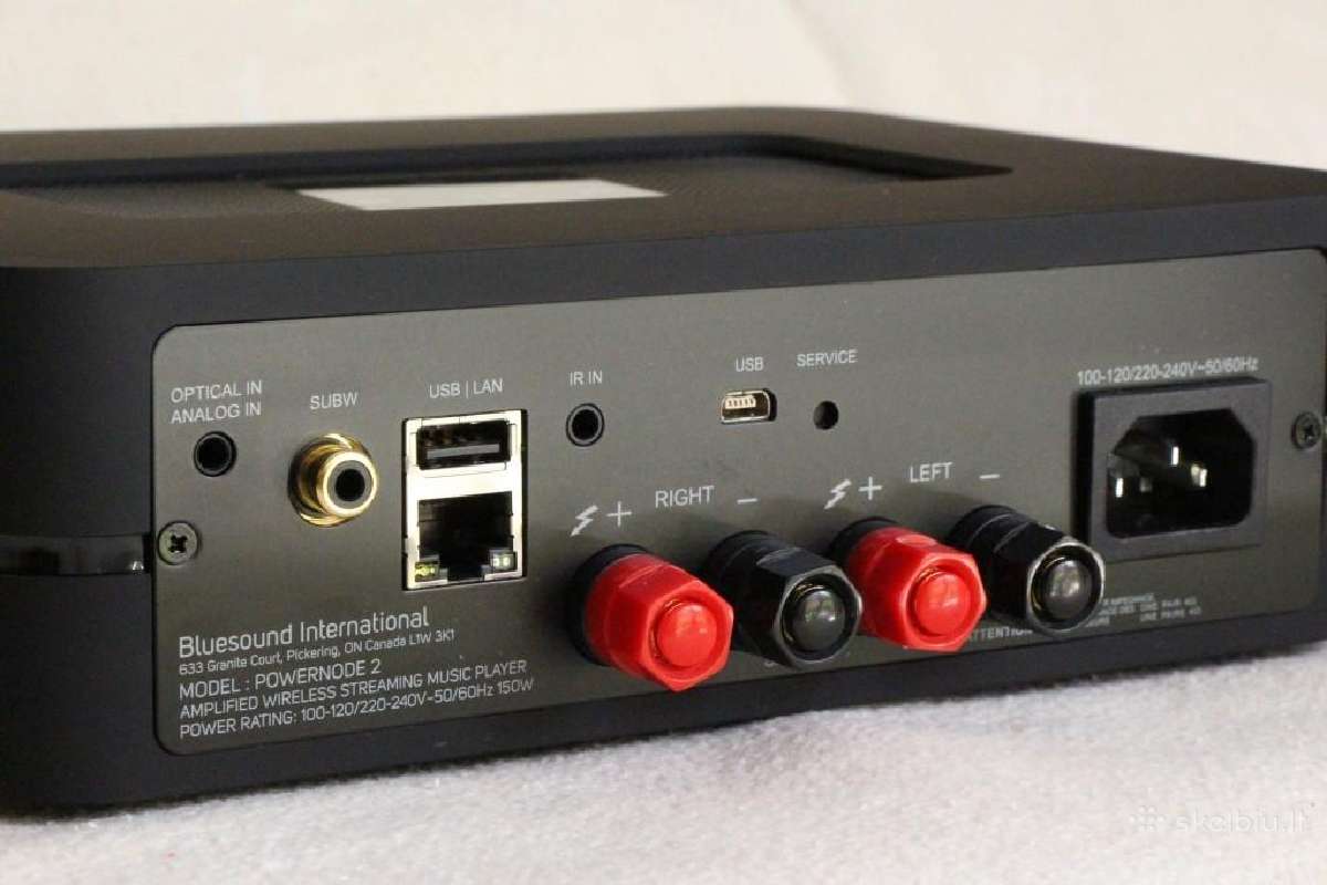 Bluesound node N130 (2021)tinklo grotuvas streamer - nuotraukos Nr. 9