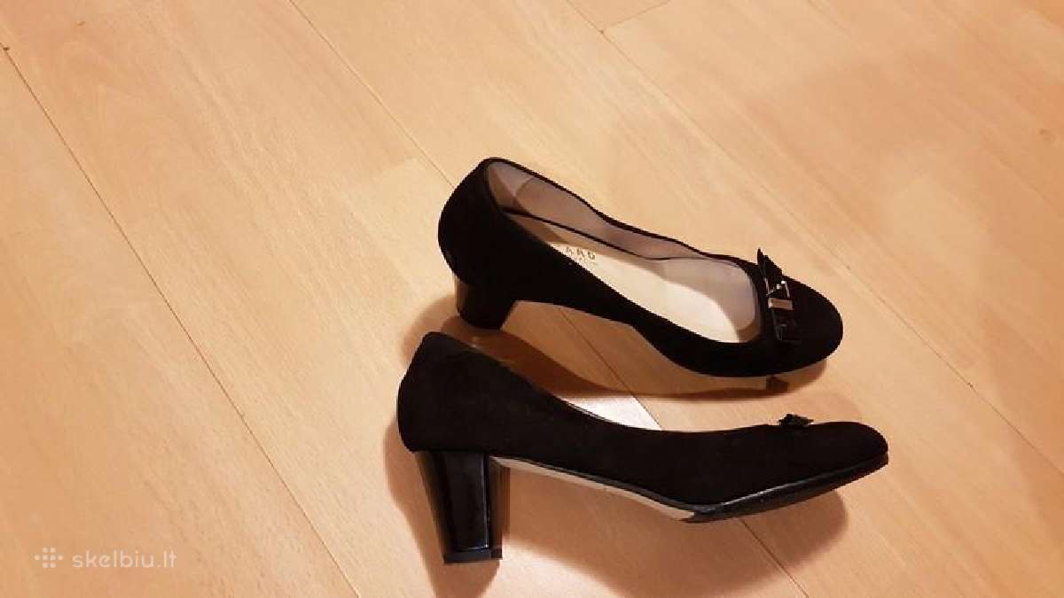 Nauji juodi dailus bateliai 39,5D - nuotraukos Nr. 3