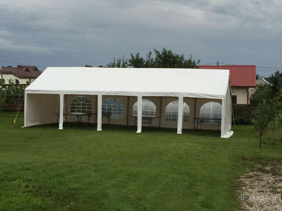 Nauja 4x8 balto Pvc tento palapine/ paviljonas - nuotraukos Nr. 5