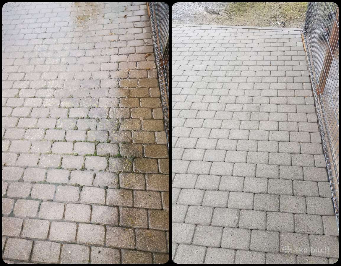 Fasadų, trinkelių, stogų, kiemo plovimas valymas. - nuotraukos Nr. 11