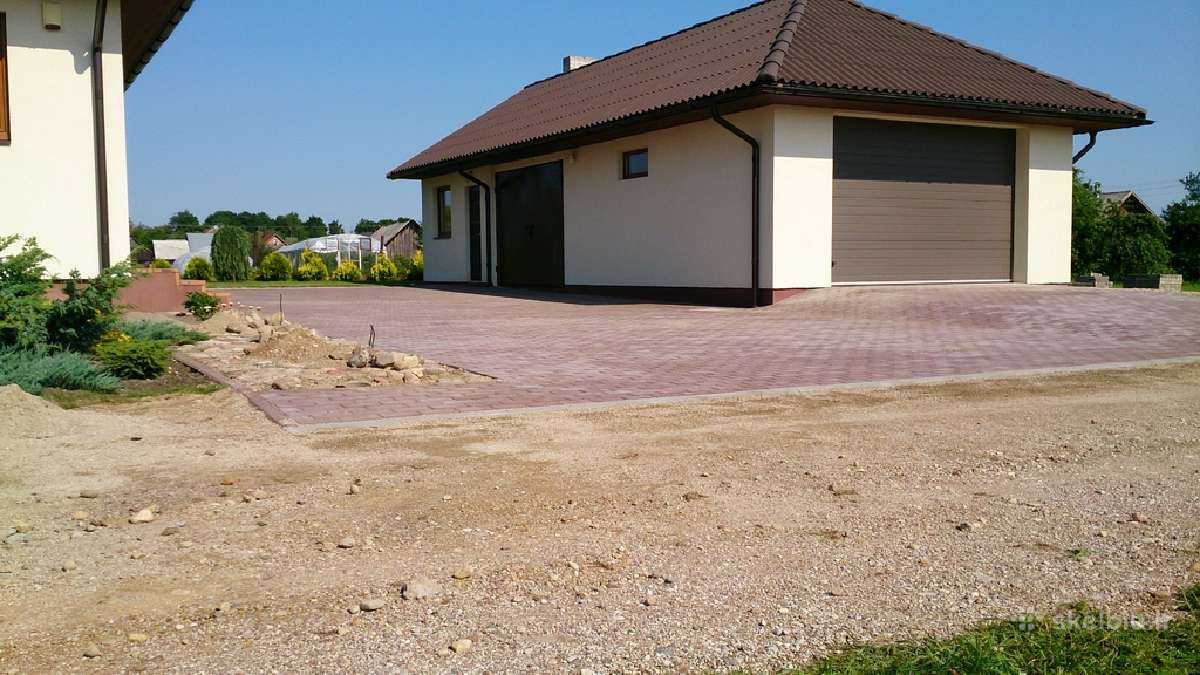 Gerbūvio darbai,trinkelių klojimas. - nuotraukos Nr. 22