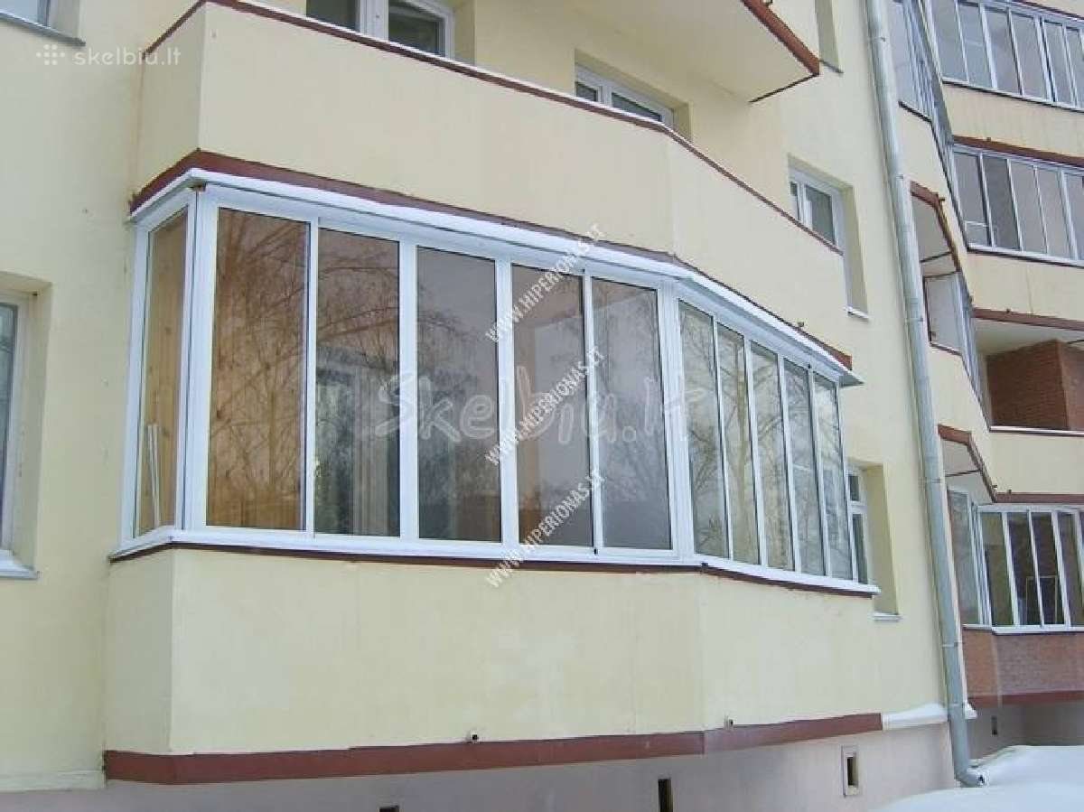 Balkonų, terasų stiklinimas, įrengimas nuo 750e - nuotraukos Nr. 5
