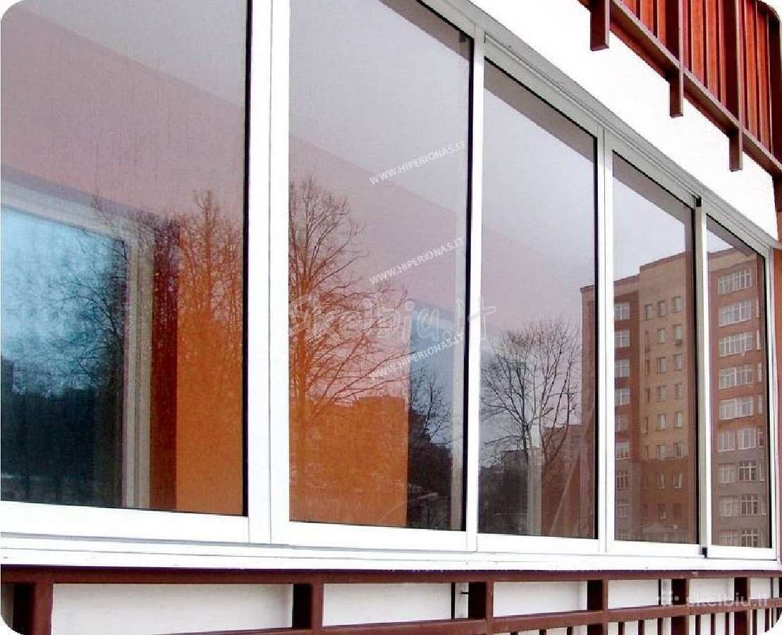 Balkonų, terasų stiklinimas, įrengimas nuo 750e - nuotraukos Nr. 8