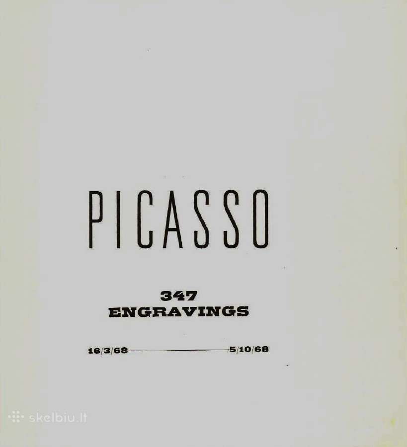 Retas "Picasso 347 graviūrų" katalogas (France) | Skelbiu.lt Retas "Picasso 347 graviūrų" katalogas (France)