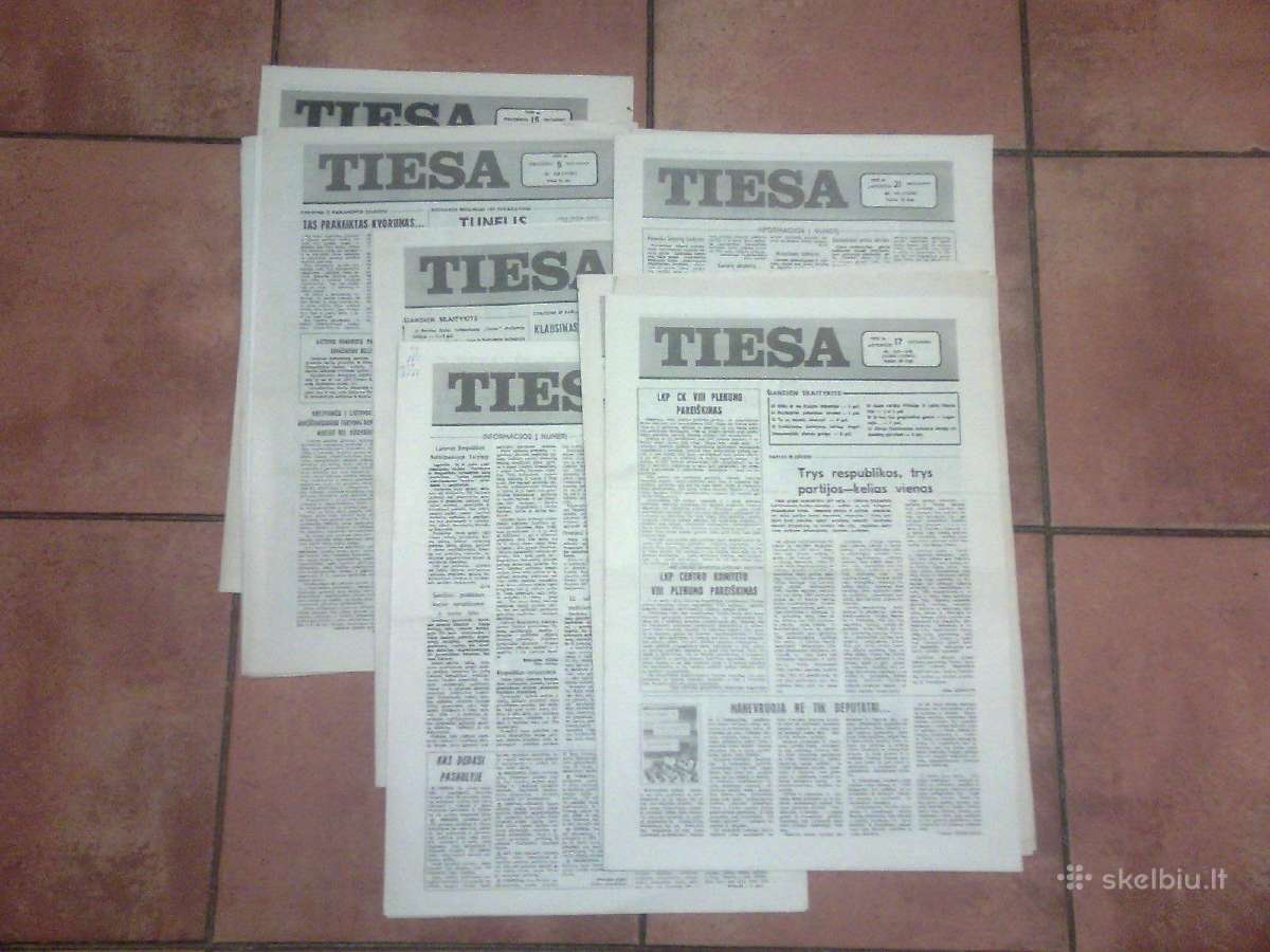 Kom. partijos laikrasciai "Tiesa" 1990 metai