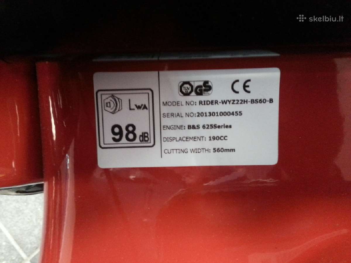 Vejapjovė briggs stratton 56cm 2m garantija - nuotraukos Nr. 6