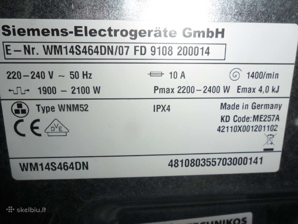 Siemens Iq700 - nuotraukos Nr. 6