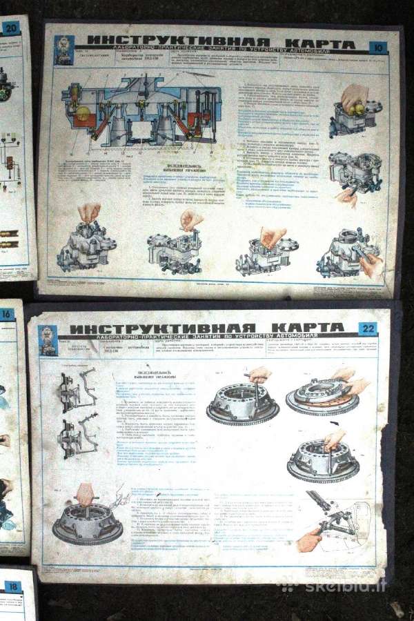 Dosaaf mokomieji techniniai plakatai seni - nuotraukos Nr. 4