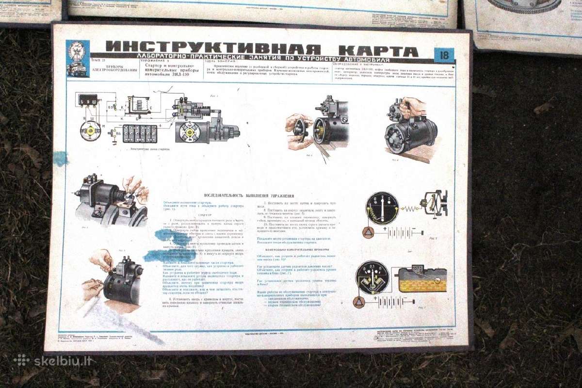 Dosaaf mokomieji techniniai plakatai seni - nuotraukos Nr. 5