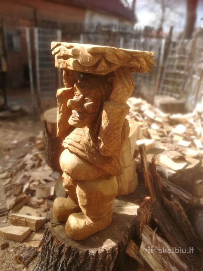 Medžio skulptūros. Kiemo drožiniai - nuotraukos Nr. 9