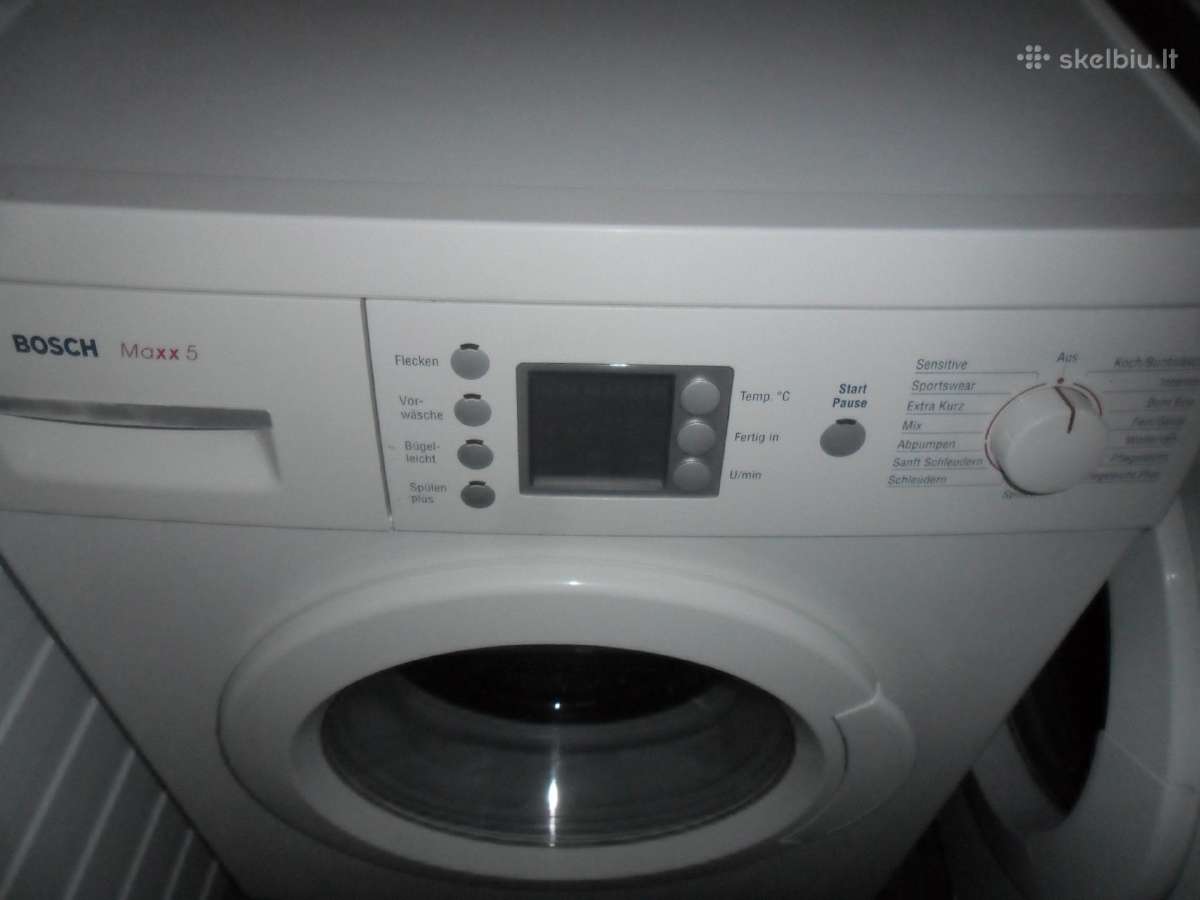 Siaura Skalbimo Masina Bosch Max5 - nuotraukos Nr. 3