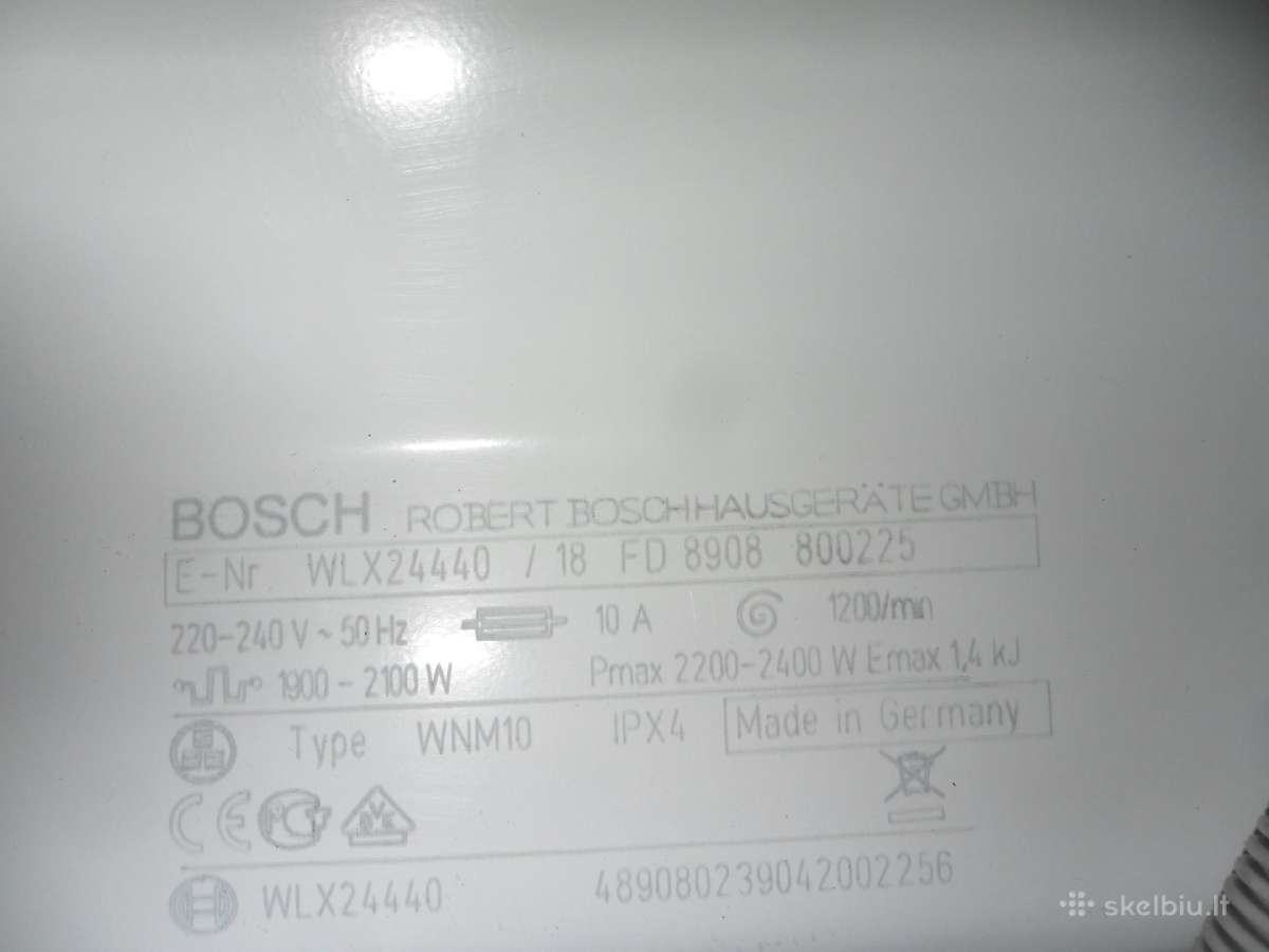Siaura Skalbimo Masina Bosch Max5 - nuotraukos Nr. 4