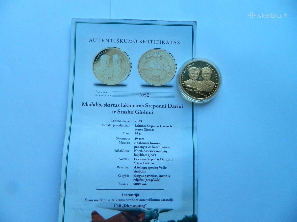Medalis lakunams,s.dariui ir S.girenui, - nuotraukos Nr. 2