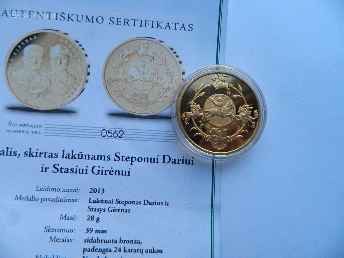 Medalis lakunams,s.dariui ir S.girenui, - nuotraukos Nr. 3