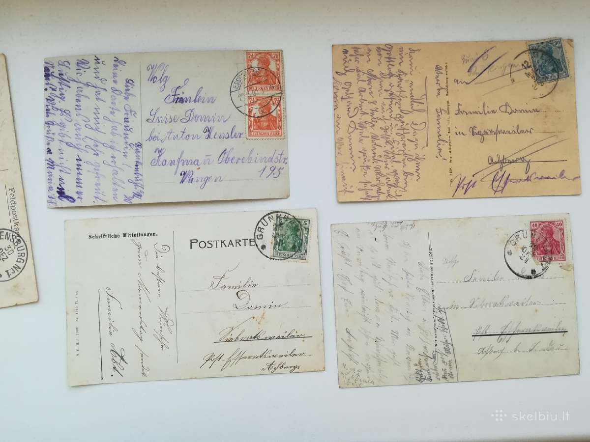 1915-23m seni atvirukai (dalis su pašto ženklai - nuotraukos Nr. 6