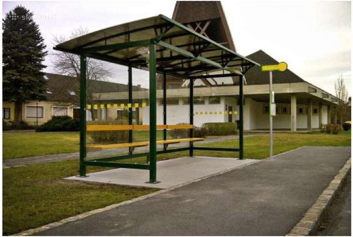 Viešojo transporto, autobusų stotelės, paviljonai. - nuotraukos Nr. 2