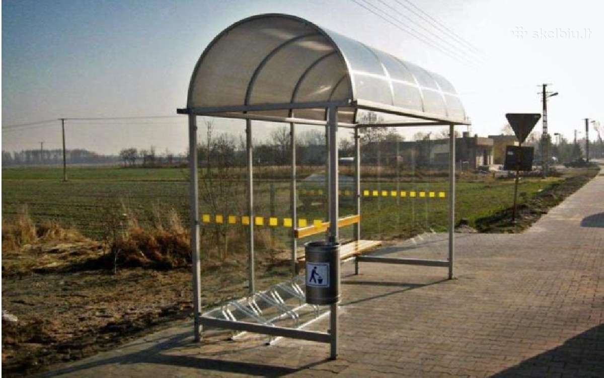 Viešojo transporto, autobusų stotelės, paviljonai. - nuotraukos Nr. 3