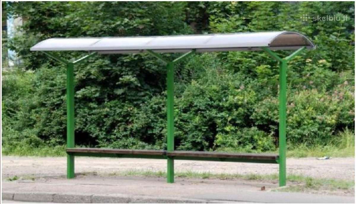 Viešojo transporto, autobusų stotelės, paviljonai. - nuotraukos Nr. 4
