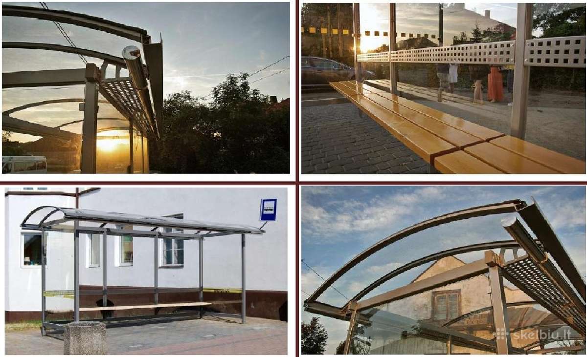 Viešojo transporto, autobusų stotelės, paviljonai. - nuotraukos Nr. 5