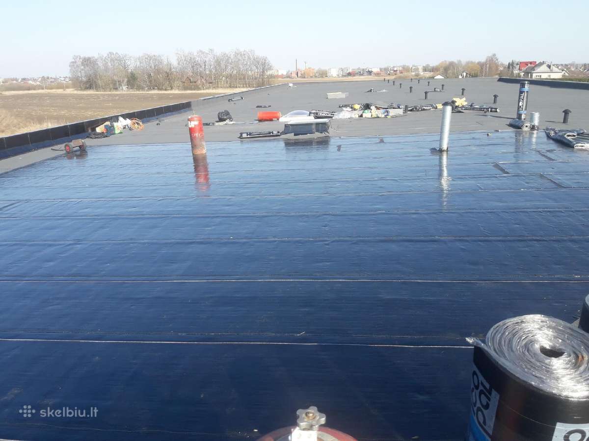 Dengiame stogus su prilydoma danga, pvc ir epdm - nuotraukos Nr. 16
