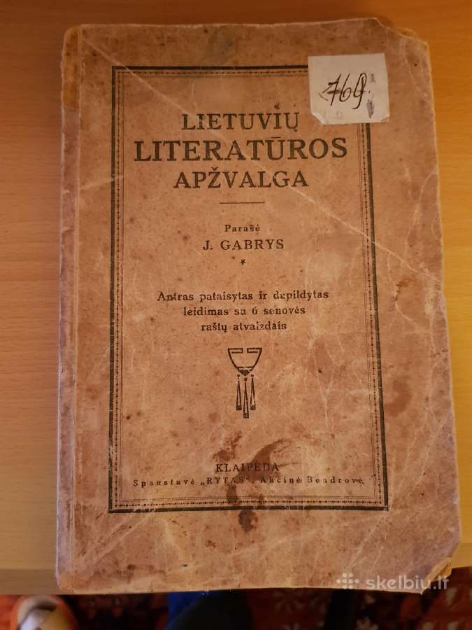 Knyga Lietuvių literatūros apžvalga