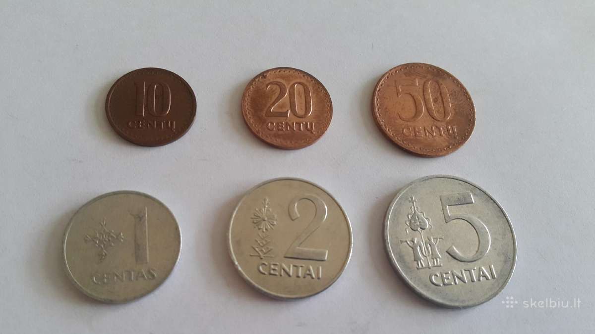 1991 metų lietuviškų centų rinkinukas