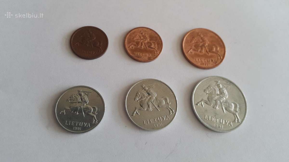 1991 metų lietuviškų centų rinkinukas - nuotraukos Nr. 2