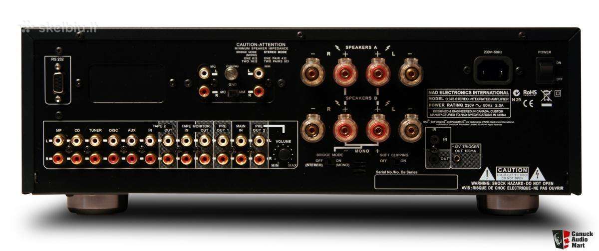 Nad C368 2x80w stereo stiprintuvas su Dac - nuotraukos Nr. 17