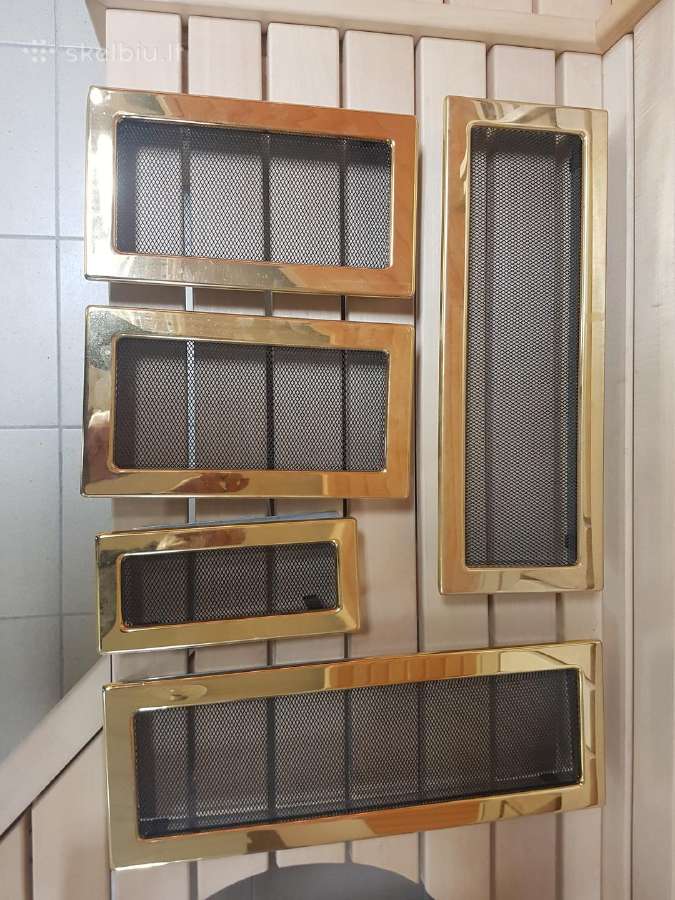 Metalinės grotelės židiniams, ventiliacijai - nuotraukos Nr. 8