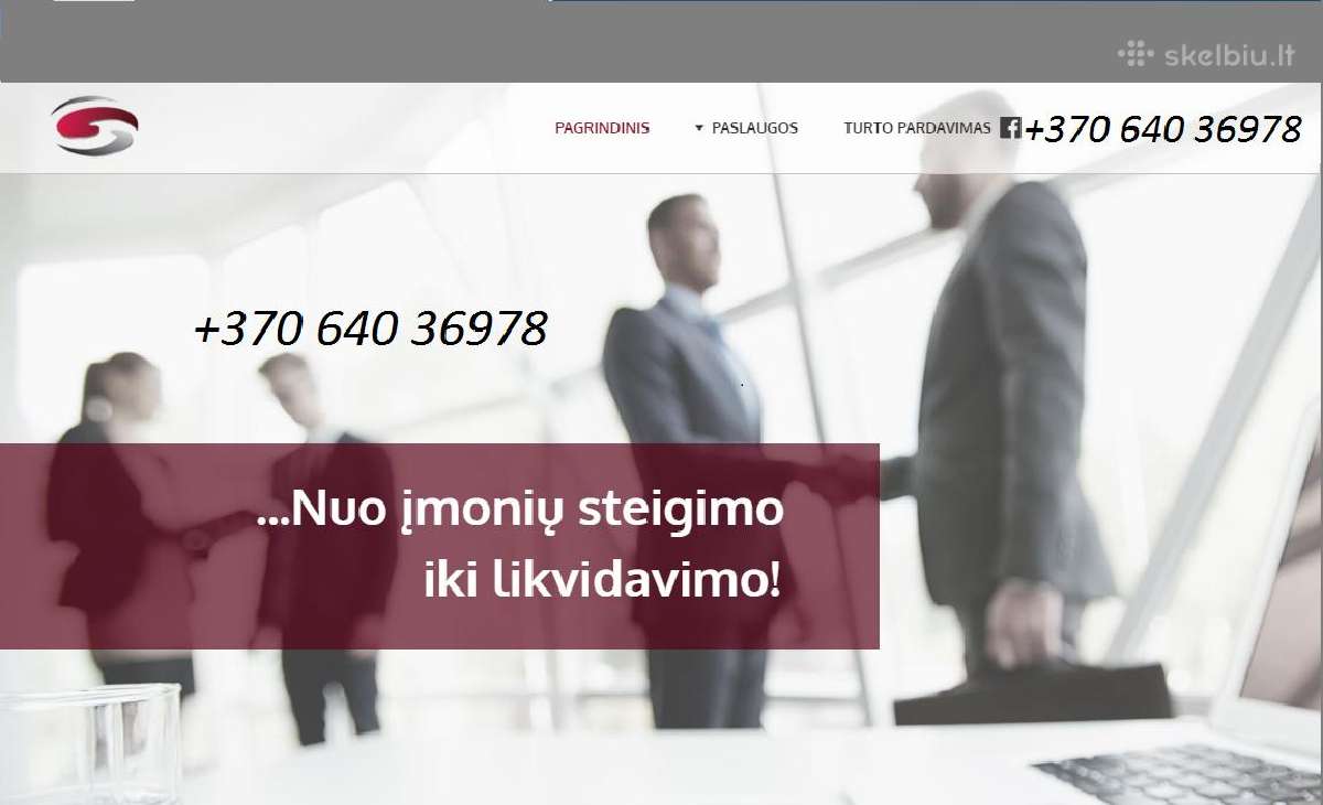 Įmonių steigimas ir buhalterinė apskaita ir kt.