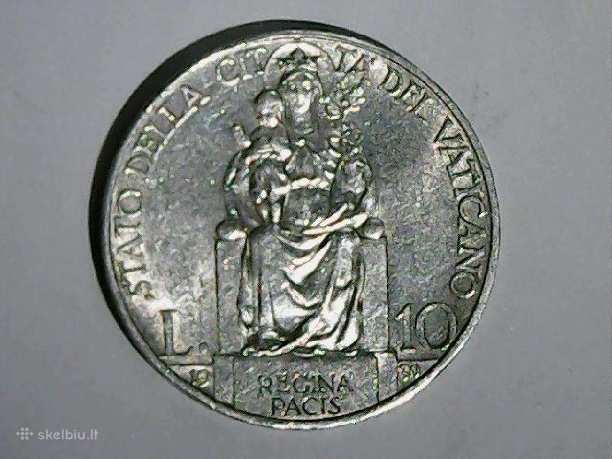 Vatikanas 10 lirų, 1930 - nuotraukos Nr. 3