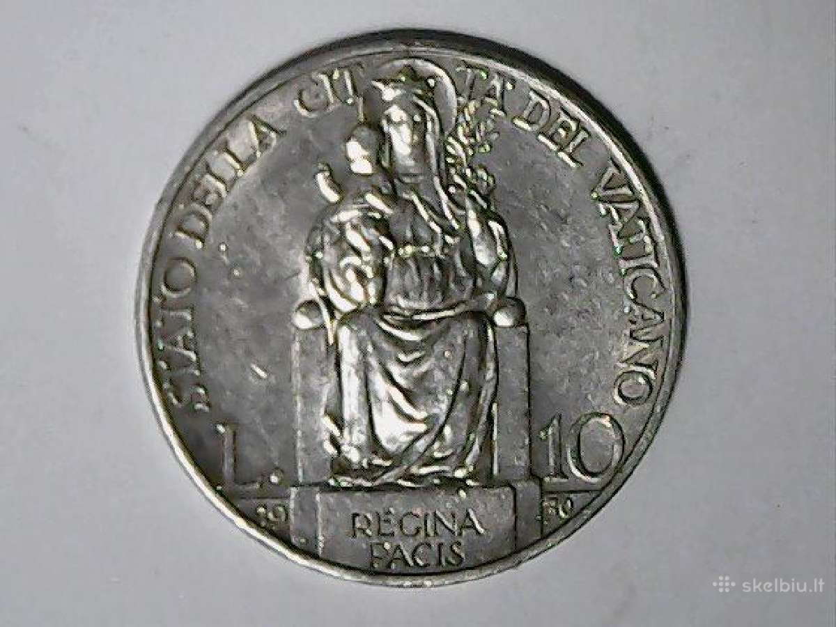 Vatikanas 10 lirų, 1930 - nuotraukos Nr. 4