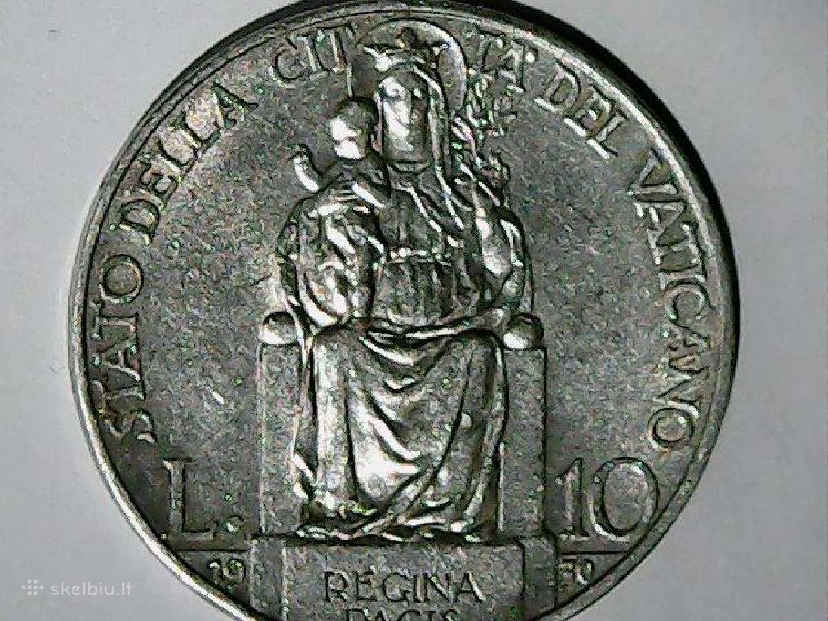 Vatikanas 10 lirų, 1930 - nuotraukos Nr. 5