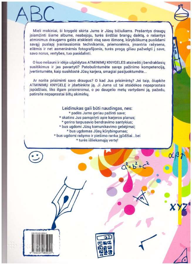 Atminimų Knygelė, tinkama išleistuvių dovanom - nuotraukos Nr. 2