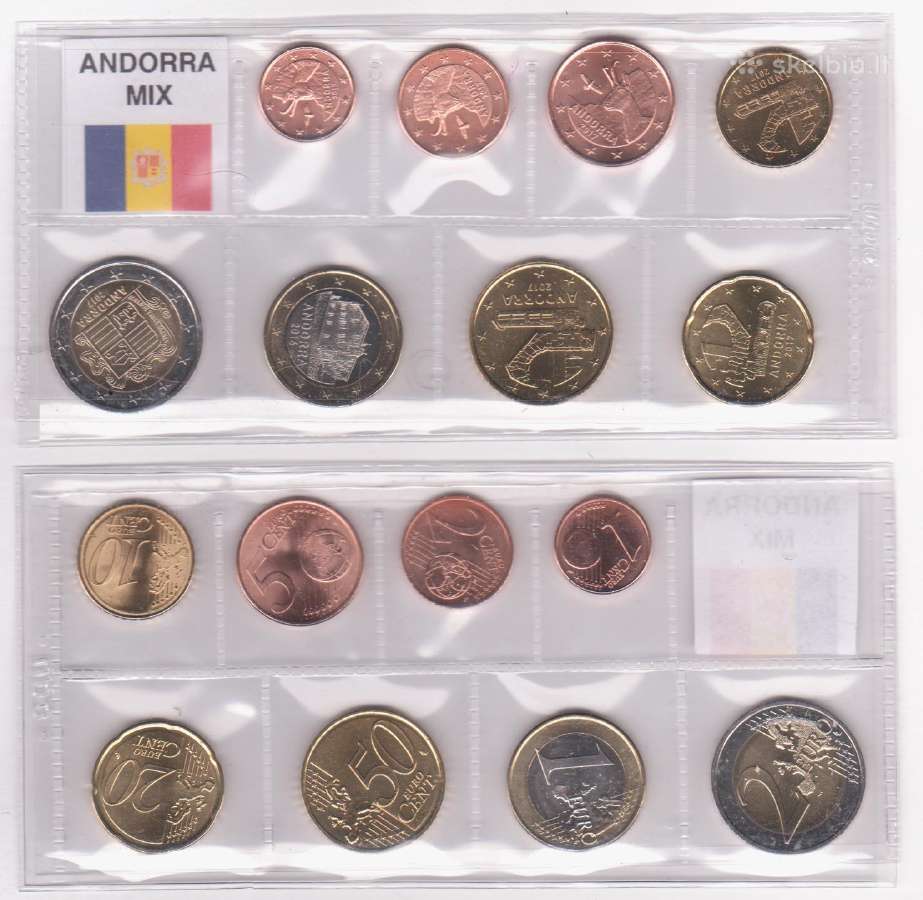 Andoros 1c-2€ mix metų rinkinys | Skelbiu.lt Andoros 1c-2€ mix metų rinkinys